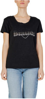 Blauer Dames T-Shirt Lente/Zomer Collectie Blauer , Black , Dames - Xl,L,M,S,Xs