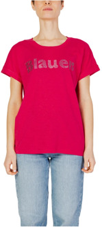 Blauer Dames T-Shirt Lente/Zomer Collectie Blauer , Pink , Dames - L,M,S,Xs