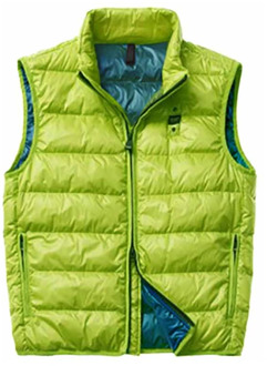 Blauer Groene mouwloze gewatteerde jas Blauer , Green , Heren - Xl,L,M