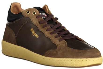 Blauer Hiker Midtop Sneakers van Suèdeleer - maat EU 41 Bruin