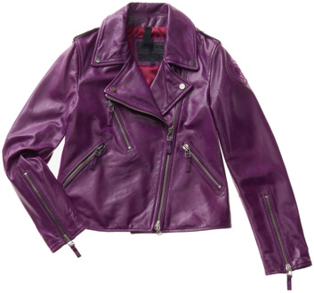 Blauer Leather Jackets Blauer , Purple , Dames - M,S,Xs
