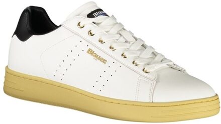 Blauer Leren Vetersneakers - maat EU 45 Wit