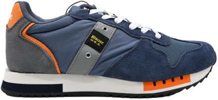 Blauer Navy Orange Stijlvolle Sneakers Blauer , Multicolor , Heren - 43 Eu,42 Eu,44 Eu,41 EU