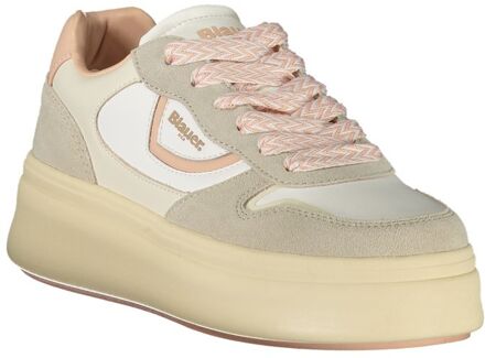 Blauer Platform Veterschoenen Ivoor - EU 36