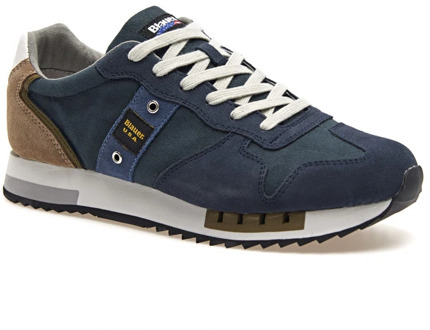 Blauer Stijlvolle Navy-Taupe Sneakers Blauer , Blue , Heren - 44 Eu,42 EU