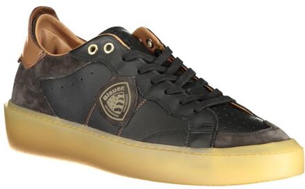 Blauer USA Leren Lage Sneakers Zwart - EU 45