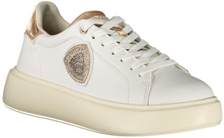 Blauer Versierde Logo Sneakers - maat EU 36 Wit