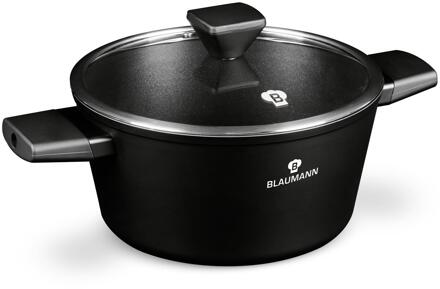 Blaumann Black Silver Braadpan Ø24cm zwart