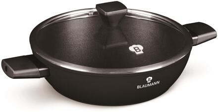 Blaumann Black Silver Braadpan Ø28cm zwart