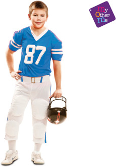Blauw American Football kostuum voor jongens - Verkleedkleding
