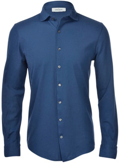 Blauw Casual Katoenen Overhemd Gran Sasso , Blue , Heren - 2Xl,Xl,L,M,S,3Xl