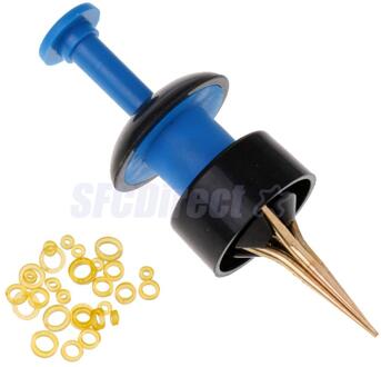 Blauw Draagbare Vissen Baits Lichtgewicht Clip Vissen Lokt Professionele Regenworm Bloodworm Clip Visgerei Accessoire