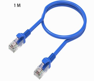Blauw Ethernet Internet Lan CAT5e Netwerk Kabel Voor Computer Modem Router 1 M