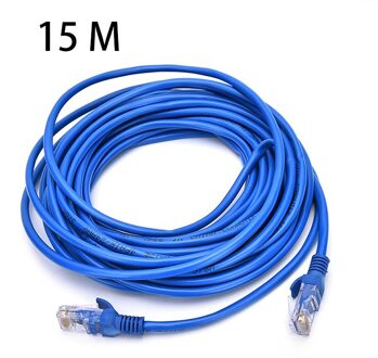 Blauw Ethernet Internet Lan CAT5e Netwerk Kabel Voor Computer Modem Router 15 M