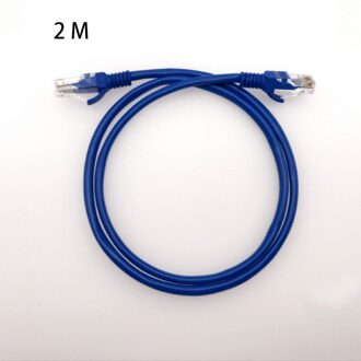 Blauw Ethernet Internet Lan CAT5e Netwerk Kabel Voor Computer Modem Router 2 M