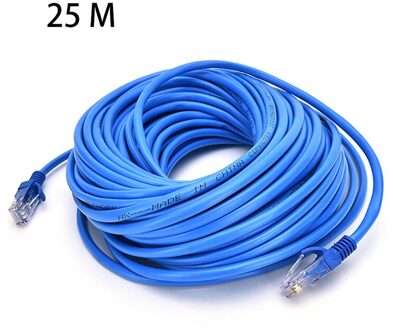 Blauw Ethernet Internet Lan CAT5e Netwerk Kabel Voor Computer Modem Router 25 M