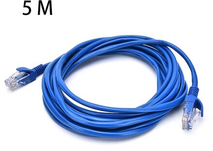 Blauw Ethernet Internet Lan CAT5e Netwerk Kabel Voor Computer Modem Router 5 M