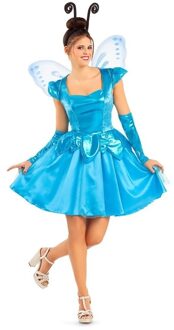 Blauw Feeën Kostuum Vlinder