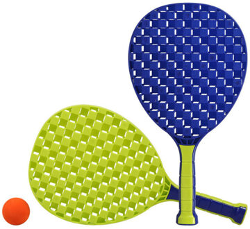 Blauw/groene beachball set buitenspeelgoed