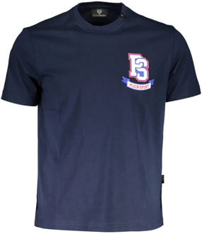 Blauw Katoenen Logo T-Shirt Plein Sport , Blue , Heren - XL