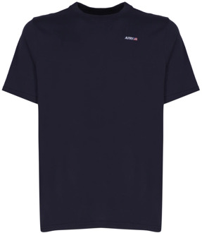 Blauw Katoenen Logo T-shirt voor Mannen Autry , Blue , Heren - 2Xl,Xl