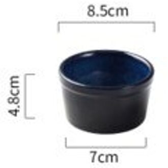 Blauw keramische kom noodle diner eten platen soepkom slakom lade 120ml bowl