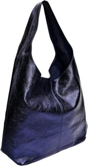 Blauw Leren Tas - One Size