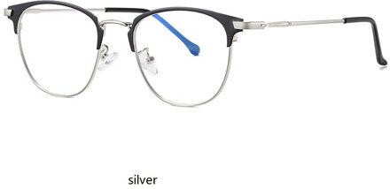 Blauw Licht Blokkeren Bril Vrouwen Mannen Mode Leesbril Metalen Frame Optische Computer Gaming Bril Vintage Lunettes 4