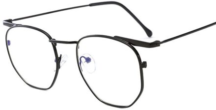 Blauw Licht Blokkeren Helder Glazen Optische Computer Oversize Brillen Frames Vrouwen Mannen Eyewear Gaming Bril Gafas Luz Azul zwart