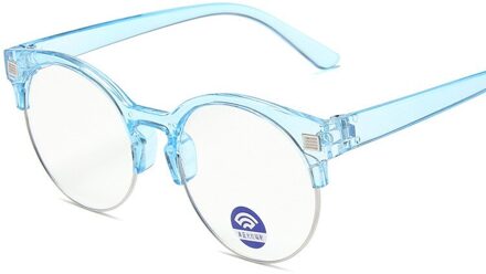 Blauw Licht Kids Bril Voor Jongen & Meisje Kind Ronde Frame Transparante Zonnebril Anti Glare Computer Bril UV400 5