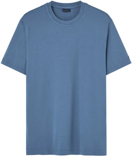 Blauw Logomouw Shirt Paul & Shark , Blue , Heren - 2Xl,Xl,L,M,S
