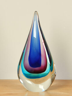 Blauw/paarse druppel, 20 cm