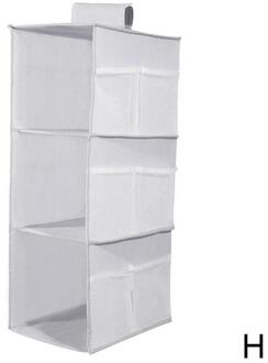 Blauw/Roze/Grijs Multi Layer Kast Closet Organizer Rack Opknoping Opvouwbare Kleding Non-Woven Plank Stof Opslag plank Z5E9 H