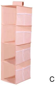 Blauw/Roze/Grijs Multi Layer Kast Closet Organizer Rack Opknoping Opvouwbare Kleding Non-Woven Plank Stof Opslag plank Z5E9