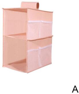 Blauw/Roze/Grijs Multi Layer Kast Closet Organizer Rack Opknoping Opvouwbare Kleding Non-Woven Plank Stof Opslag plank Z5E9