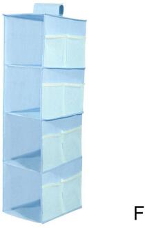 Blauw/Roze/Grijs Multi Layer Kast Closet Organizer Rack Opknoping Opvouwbare Kleding Non-Woven Plank Stof Opslag plank Z5E9