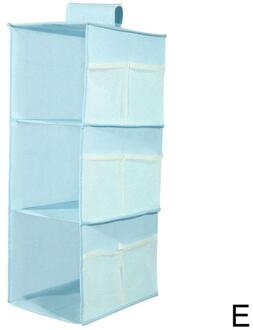 Blauw/Roze/Grijs Multi Layer Kast Closet Organizer Rack Opknoping Opvouwbare Kleding Non-Woven Plank Stof Opslag plank Z5E9
