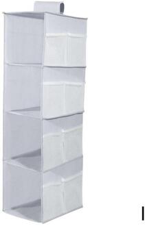 Blauw/Roze/Grijs Multi Layer Kast Closet Organizer Rack Opknoping Opvouwbare Kleding Non-Woven Plank Stof Opslag plank Z5E9