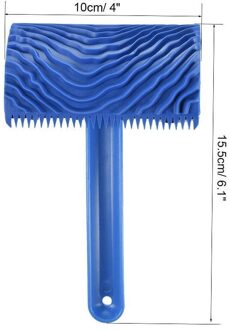 Blauw Rubber Houtnerf Verf Roller Diy Graining Schilderen Graan Patroon Tool Tool Muur Met Roller Thuis Schilderen Handvat Woo t8N8 MS16
