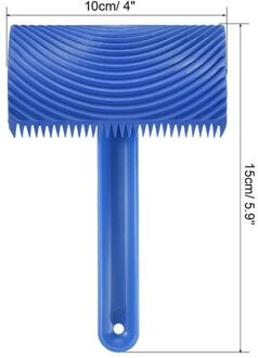 Blauw Rubber Houtnerf Verf Roller Diy Graining Schilderen Graan Patroon Tool Tool Muur Met Roller Thuis Schilderen Handvat Woo t8N8 MS18A