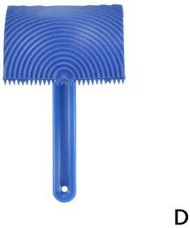 Blauw Rubber Houtnerf Verf Roller Diy Graining Schilderen Muur Thuis Tool Handvat Graan Paintin Hout Patroon Met Roller Tool k6G6