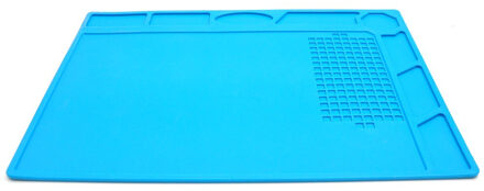 Blauw Siliconen Horloge Reparatie Pad, non-Slip Zachte 32*24 Cm Zacht Reparatie Mat Kussen Gereedschap Voor Horlogemakers