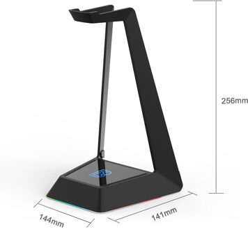 Blauw Solids Originele Snelle Draadloze Opladen Hoofdtelefoon Stand 5W Snel Opladen Snelheid Headset Houder Met Led Voor Alle Qi telefoon