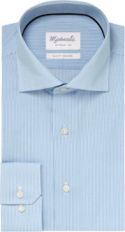 Blauw streep overhemd