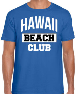 Blauw t-shirt Hawaii beach club voor heren L