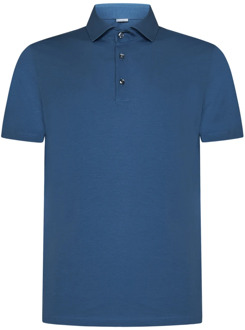 Blauw T-shirt met korte mouwen Malo , Blue , Heren - 2Xl,Xl,M,S