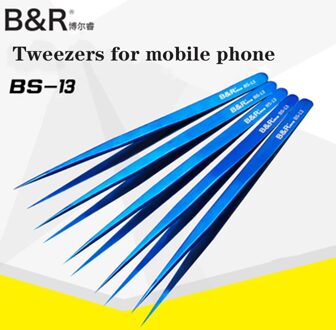 Blauw Vliegende Lijn Ultra Dunne Slanke Sharp Pincet Roestvrijstalen Rechte Tip Gehard Elektronica Componenten Reparatie Tools