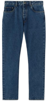 Blauwe 5-Pocket Jeans Palm Angels , Blue , Heren - W34,W32,W33,W30,W31