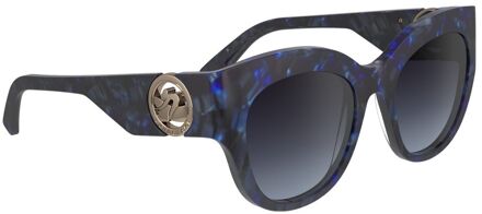 Blauwe Acetaat Zonnebril - maat