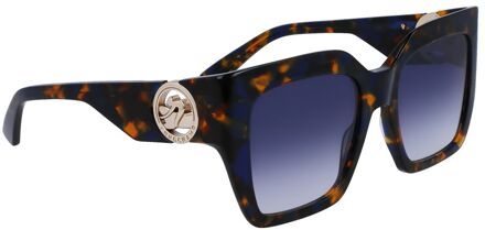 Blauwe Acetaat Zonnebril - One Size